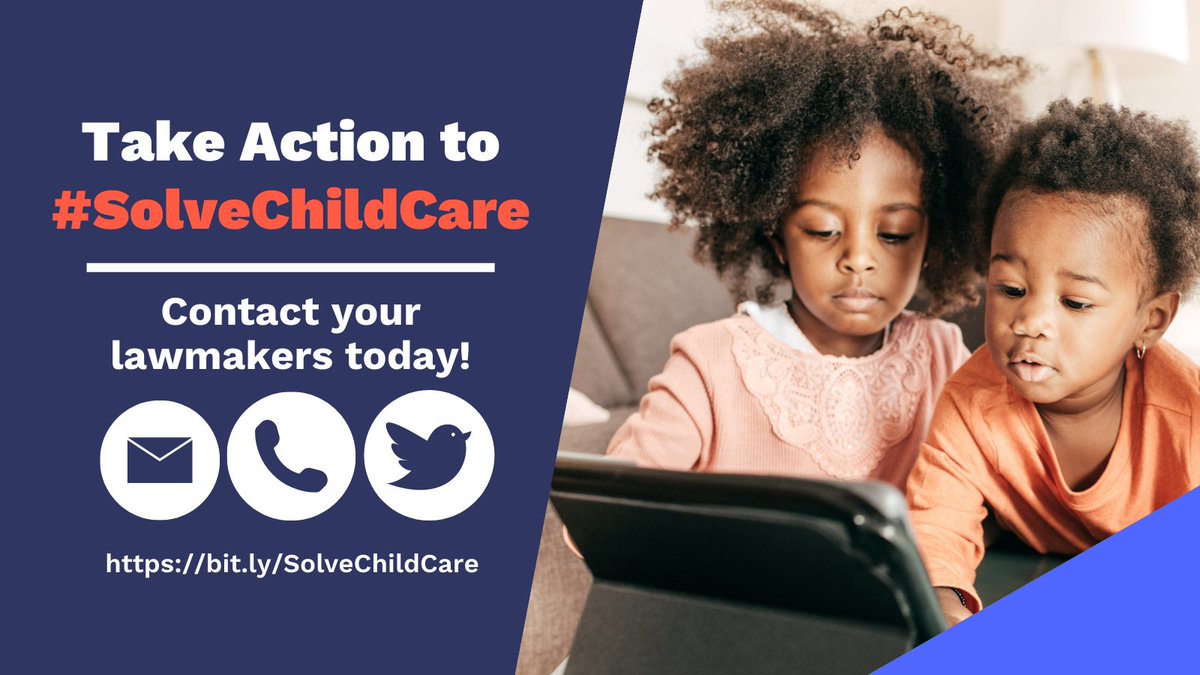 TODAY: Join us for a Day of Action to #SolveChildCare. Call, email, and tweet your lawmakers to let them know you want Congress to pass a significant, sustained investment in #childcare &amp; #preschool. Click here ➡️ fyff.quorum.us/action_center/