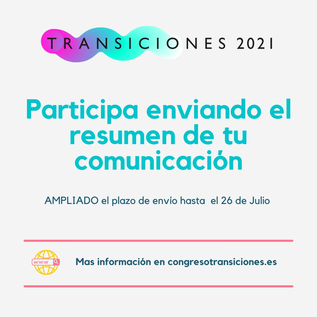 🤝Os enseñamos algunas de las Instituciones y entidades que participan  como Colaboradoras en el I Congreso Internacional de Educación y Jóvenes en Dificultad Social en Transición a la Vida Adulta.

👉 Recordad que el plazo para el envió de comunicaciones finaliza el 26 de Julio.