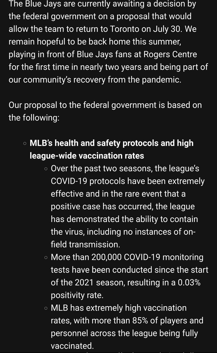 AlexSeixeiro's tweet image. From the Blue Jays on their attempt to return to Rogers Centre.