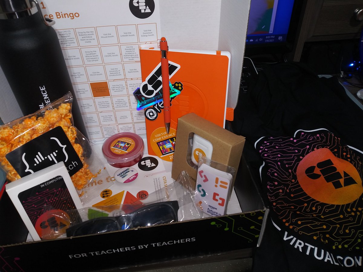 ABrandoneagles's tweet photo. My #CSTASwagBox has arrived and I am super excited. @csteachersorg Looking forward to sessions tomorrow. https://t.co/FMIgMFqzfw