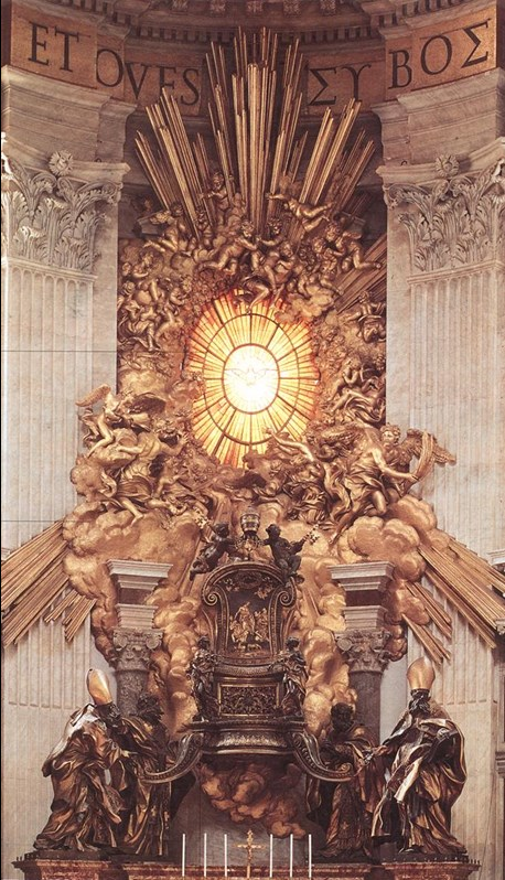 The Throne of Saint Peter by Gian Lorenzo Bernini (1657-1666)