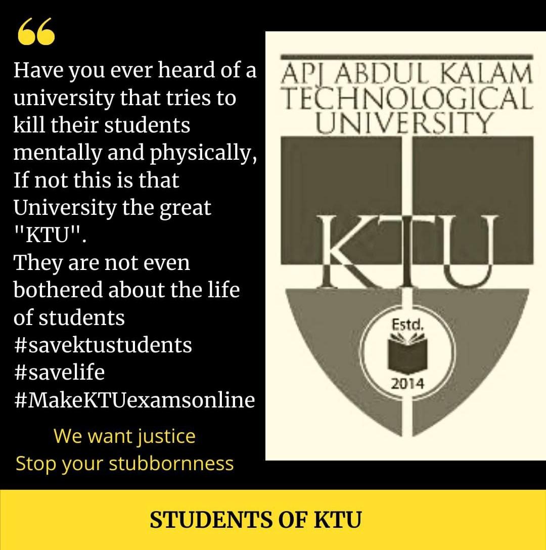 onxnirvana's tweet photo. We need justice.
#S6againstktu #change_s6dates
#s6deservesjustice #studentsagainstktu #ktumustlisten #changektuexamdates
#makeexamonline is releasing On JULY 13th 11.00pm. https://t.co/NnsjbrC5Sp