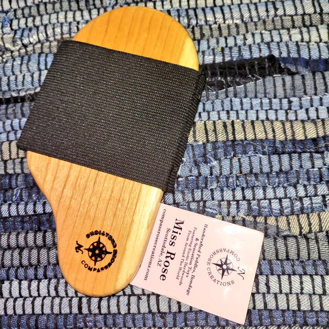 Beautiful paddle that Master bought for us to commemorate our first BDSM event together ☺️. It just so<a href="/tag/demisexual"class="tags"><span>#demisexual</span></a>