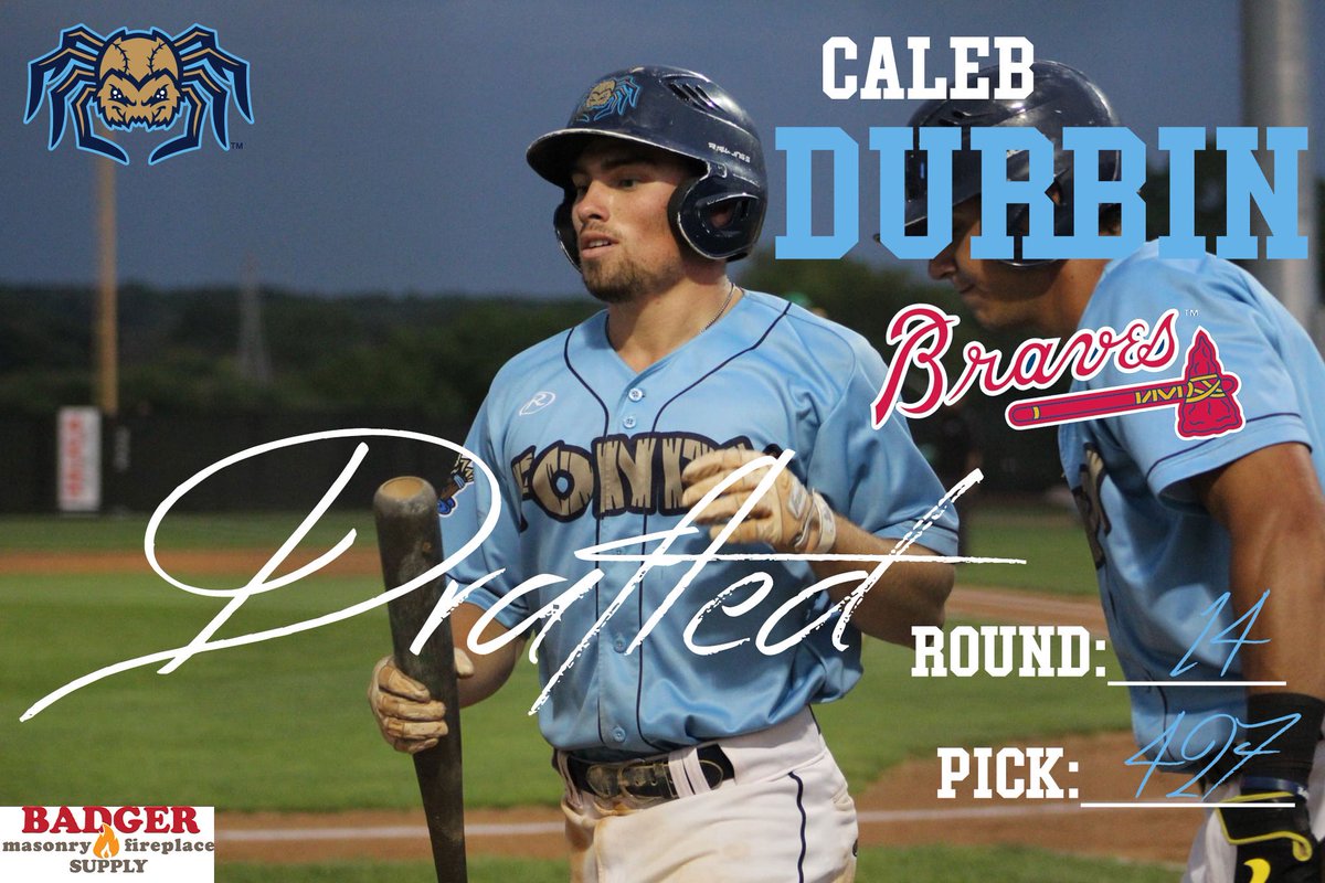 In the 14th round of the MLB draft with the 427th pick, the Atlanta Braves select CURRENT Dock Spider Caleb Durbin Congratulations @cdurbin_6

Courtesy of Badger Masonry.

#SpinTheWeb 🕷🕸⚾️