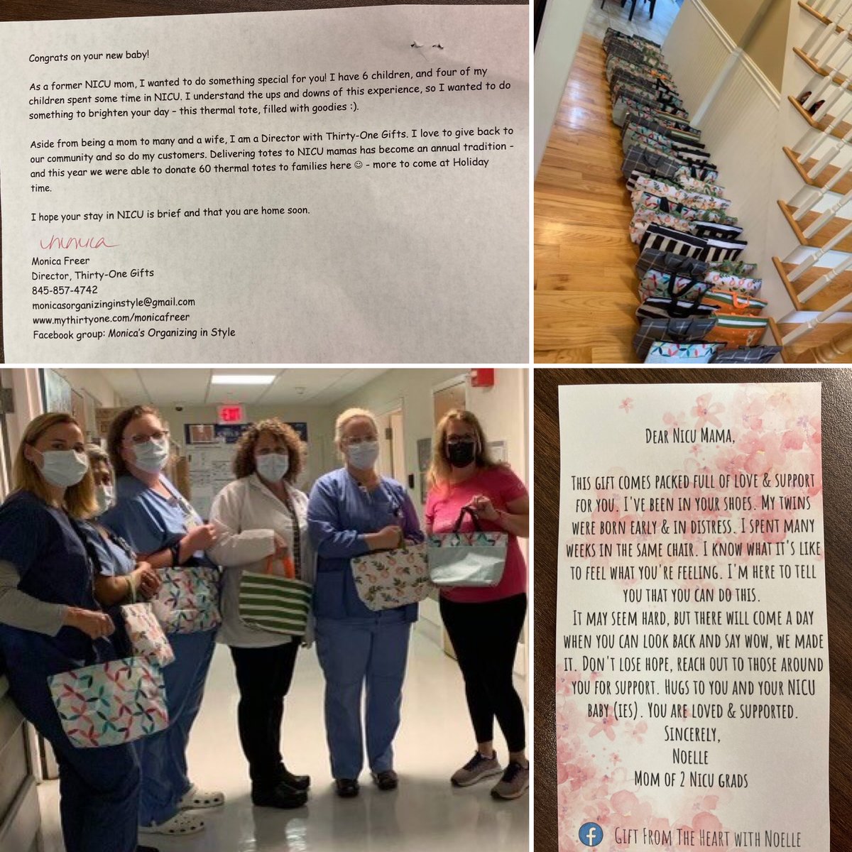 NuvanceHealth's tweet photo. Monica Freer knows what it's like to spend time in the #NICU & has turned her experience into an opportunity to help others with her annual #NICU thermal tote giveaway at #VBMC. This year, Monica donated 60 totes to NICU families & plans to do another round during the holidays. https://t.co/b9MeEx4AHJ