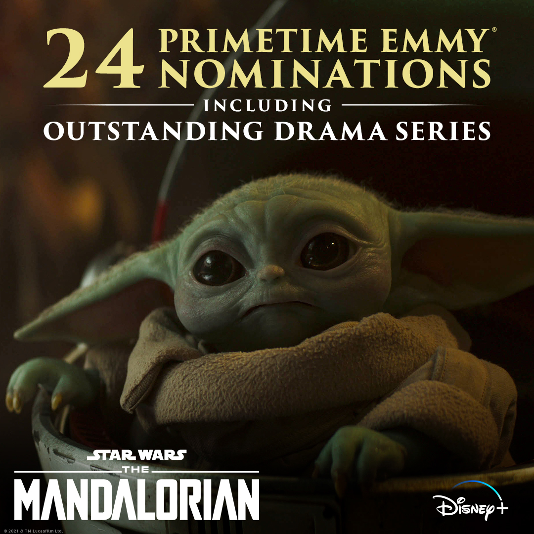 Congratulations to the cast and crew of #TheMandalorian on its 24 #Emmys Nominations including Outstanding Drama Series.