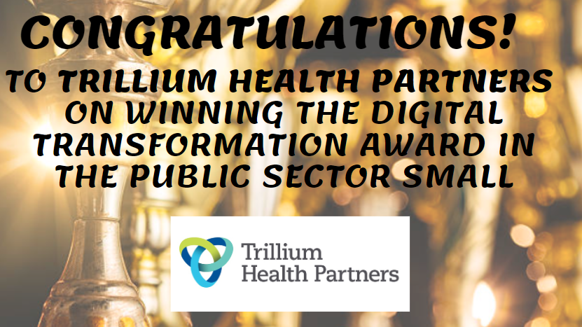 IT World Canada (@itworldca) on Twitter photo ✨Congratulations to <a href="/THP_hospital/">Trillium Health Partners</a> for winning the #DigitalTransformation Award in the Public Small Sector, for their effort!
#DX #Innovation #technology #DTAwards ✨Congratulations to <a href="/THP_hospital/">Trillium Health Partners</a> for winning the #DigitalTransformation Award in the Public Small Sector, for their effort!
#DX #Innovation #technology #DTAwards