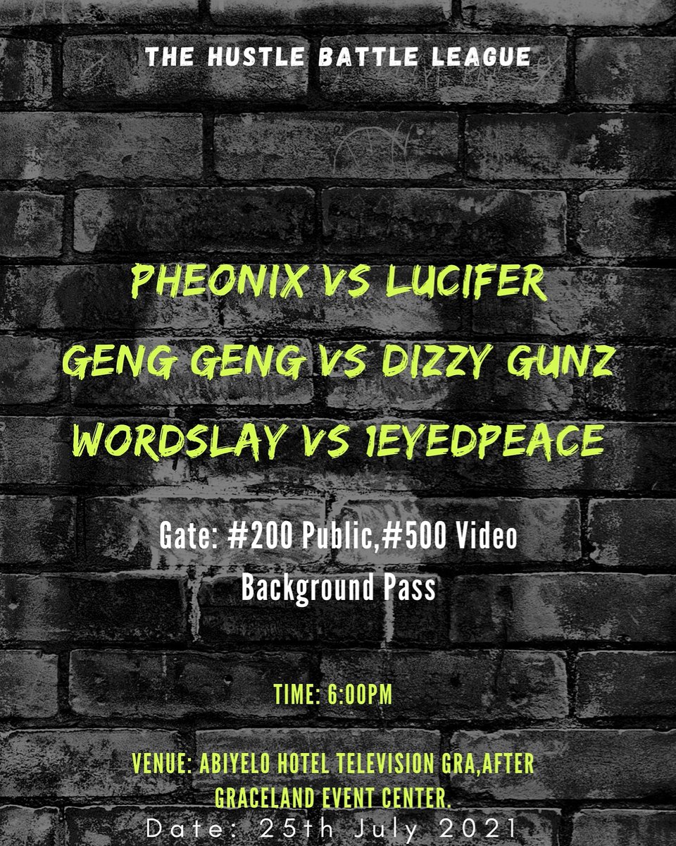 Ahmed36163702's tweet photo. Its about to get down if you are in KADUNA let's get set for this #FreestyleRapBattle #battlerap #Bars #Music #kadunatweeter #RapBattle @nomiisgee41 @murpheusrhymz @GaruRichard @BalaSteven1 @CorrectRadioTV @Hyai895FM @kankara @SouleymaneA1 @kabiruturaki @KelCypha @TrippiLee https://t.co/Lk5FCAqWUb
