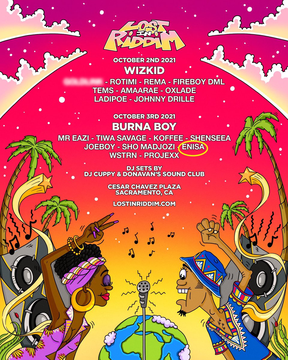 IAmENISA's tweet photo. VERY EXCITED to announce my first ever festival show ❤️ Excited to share the stage with these great artists‼️#LostInRiddim 🎶 https://t.co/CNZt0KJPfG