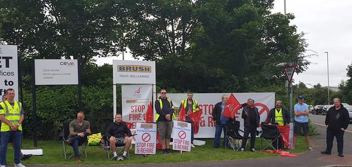 #NSSN supporting <a href="/UniteEastMids/">Unite East Midlands</a> #strike against #fireandrehire at #brush Electrical picket line in #Leicestershire - 8th week of strike action <a href="/unitetheunion/">Unite the union: join a union</a> 

Read more - unitetheunion.org/news-events/ne…