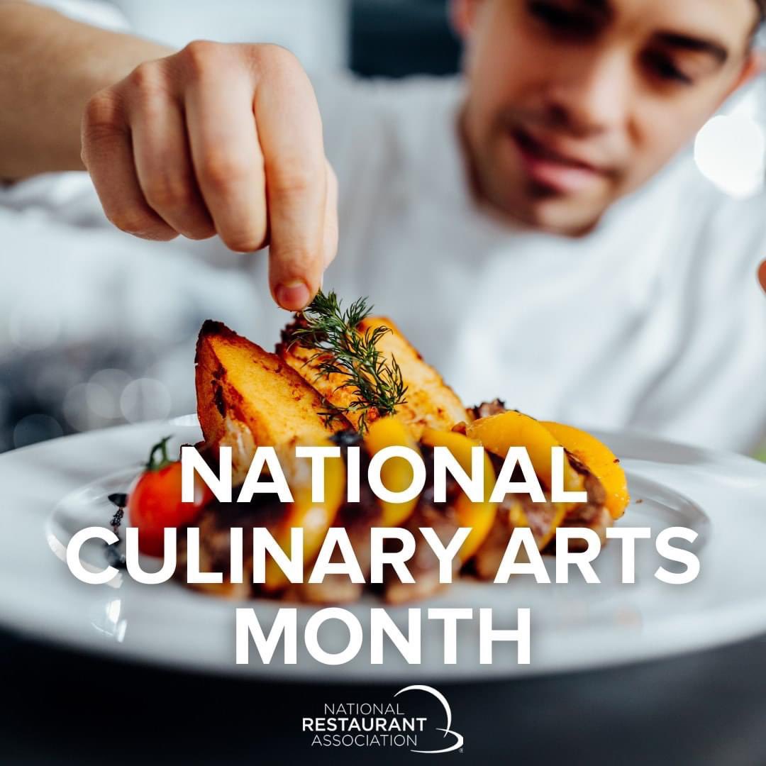 MSHospRestAssn's tweet photo. Since 2002, National Culinary Arts Month has been celebrated in July. Cooks, bakers, and chefs are honored for their creative expression through food and innovative recipes and meal concepts. #CulinaryArtsMonth https://t.co/R0IYpWZxlJ