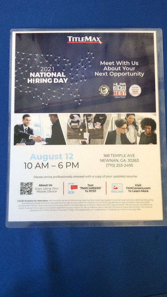 Send Resume to Tm-Newnan-ga2@titlemax.com