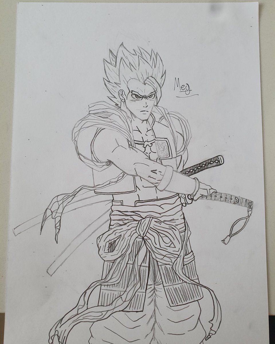 Meg_animess's tweet photo. e aí galerinha, fiz esse desenho do Gogeta ss2 samurai, oq vcs acharam? podem criticar a vontade guys ❤️❤️ https://t.co/Sbv8OIXSmr