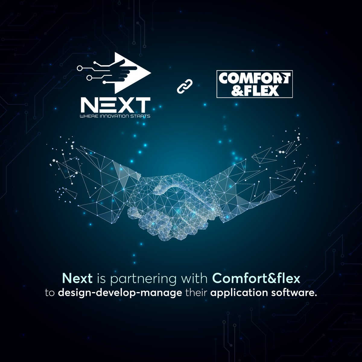 nextdevco's tweet image. Next is partnering with Comfort&Flex to design and develop their application software…
#Development
#Ecommerce
#Software_solutions