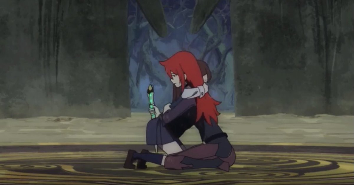 agegapsoftheday's tweet image. Today's second age gap ship of the day is Akko and Ursula, from Little Witch Academia!