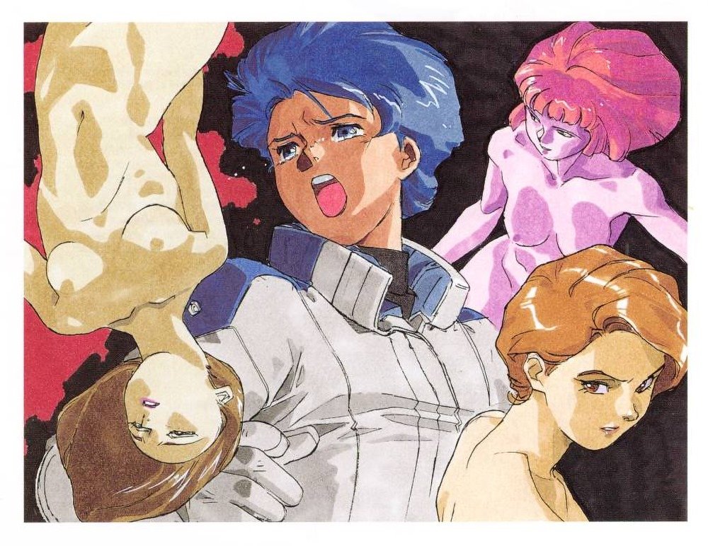 Rare Zeta Gundam Memorial Box Illustrations by Hiroyuki Kitazume
