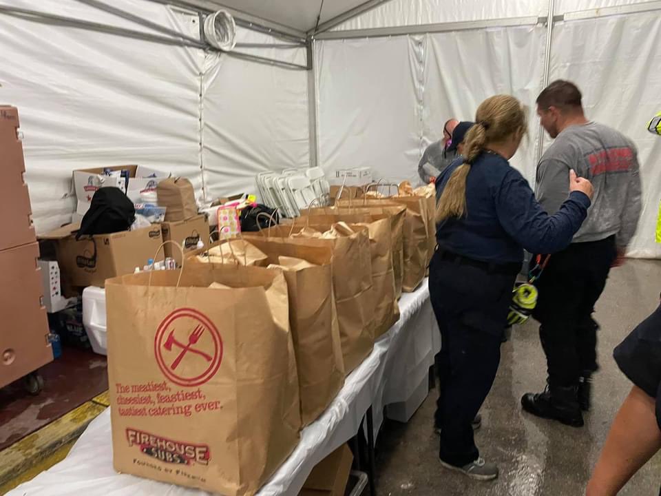 A heartfelt Thank You to @savinglives & @FirehouseSubs in @PlantationFLA for their generous donation of 600 subs to the #FirstResponders working at the #SurfsideBuildingCollapse 👏