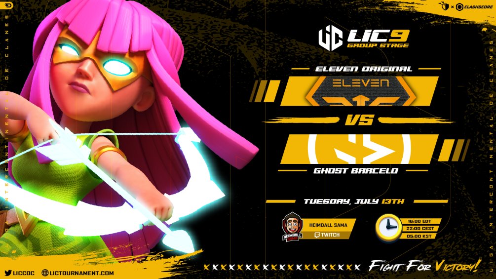 Dos enormes guerras que disfrutaremos todos nuevamente! En el gran torneo de <a href="/LICCOC/">LIC</a> 

En 1 Hora: 

<a href="/NgtLegends/">NGT Legends</a> vs <a href="/TompinaiEmpire/">TOMPINAI EMPIRE</a> 

En 2 Horas:

@E8_COC vs <a href="/GhostBarceloo/">Top Barcelo</a> 

Nos vemos en Twitch! : twitch.tv/heimdallsama

Mucha suerte!