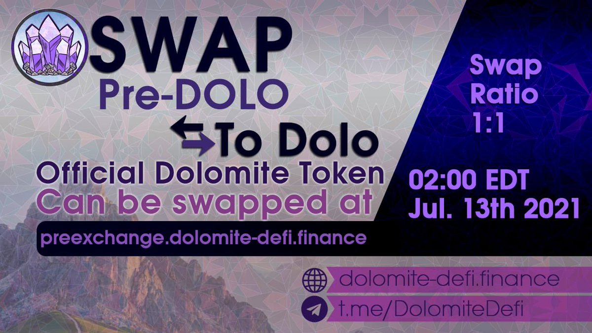 DolomiteDefi's tweet image. Presale price $0.10 

Listings price $0.125

Liquidity added !

We setting the price at  $0.132‼️
We added ever more for the community!

Thank you for everyone that brought the Presale! 💎 🪨 

Farming Countdown link
bscscan.com/block/countdow…