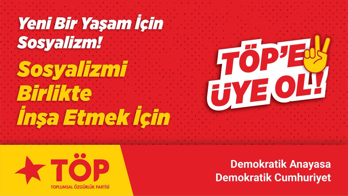 Kapitalist sistemin bize sunduğu açlık, sefalet ve ölüm!
Yeni bir yaşam mümkün!
Sosyalizmi birlikte inşa etmek için TÖP'e üye ol!

#SosyalizmYaşatır