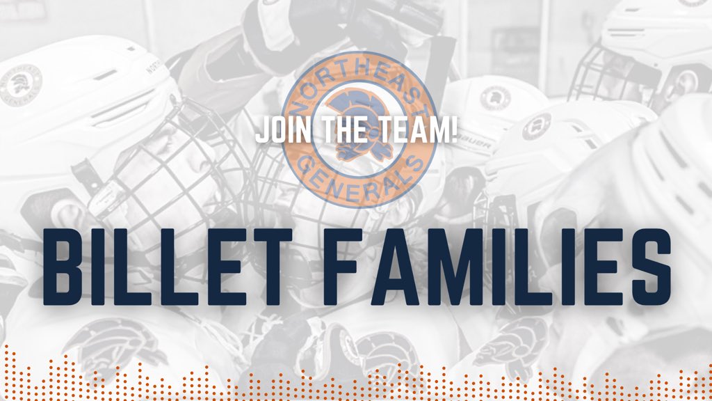negenerals's tweet photo. 𝐉𝐨𝐢𝐧 𝐭𝐡𝐞 𝐭𝐞𝐚𝐦! 🥳 

We are looking for Billet Families for our 2021-2022 season! 

🔗: https://t.co/tBlgnDgwWt

If you or someone you know is interested please reach out to Nancy Lamothe! Nancy@northeastgenerals.com https://t.co/E6lg0tMQCs