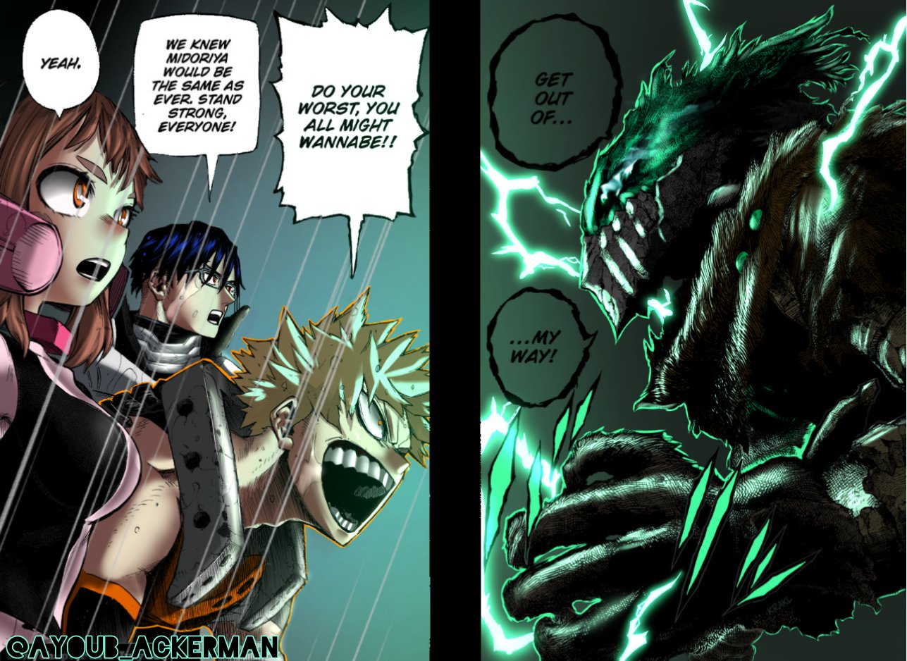 Андрусь on X: RT @Ayoub_Ackerman: Class 1A vs Deku MHA Manga Coloring  #MHA319 #MyHeroAcademia t.covDFpfBhpmh  X