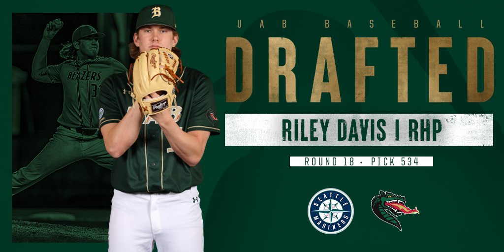 Magic City ➡️ Emerald City

Congratulations to Riley Davis who was selected in the 18th round by the <a href="/Mariners/">Seattle Mariners</a>‼️

#WinAsOne | #MLBDraft