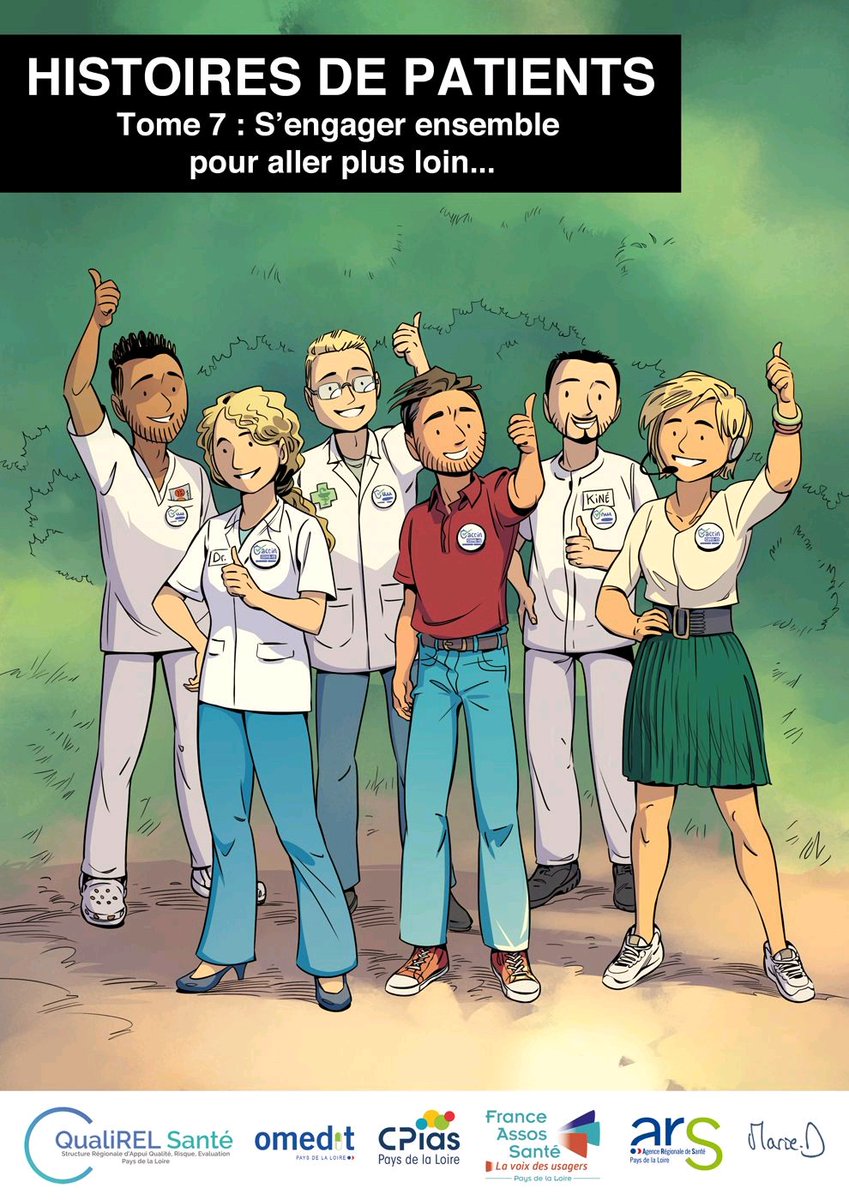 📢 Pour la 7ème année consécutive, le COPIL SSP (<a href="/QualirelSante/">QualiREL Santé</a> @OmeditPdL #FranceAssosSantéPDL, @cpiaspdl et <a href="/ars_pdl/">ARS Pays de la Loire</a> ) &amp; M. Duvoisin, ont le plaisir de vous dévoiler la page de couverture de leur prochain tome disponible fin août qualirelsante.com/2021/07/13/le-…