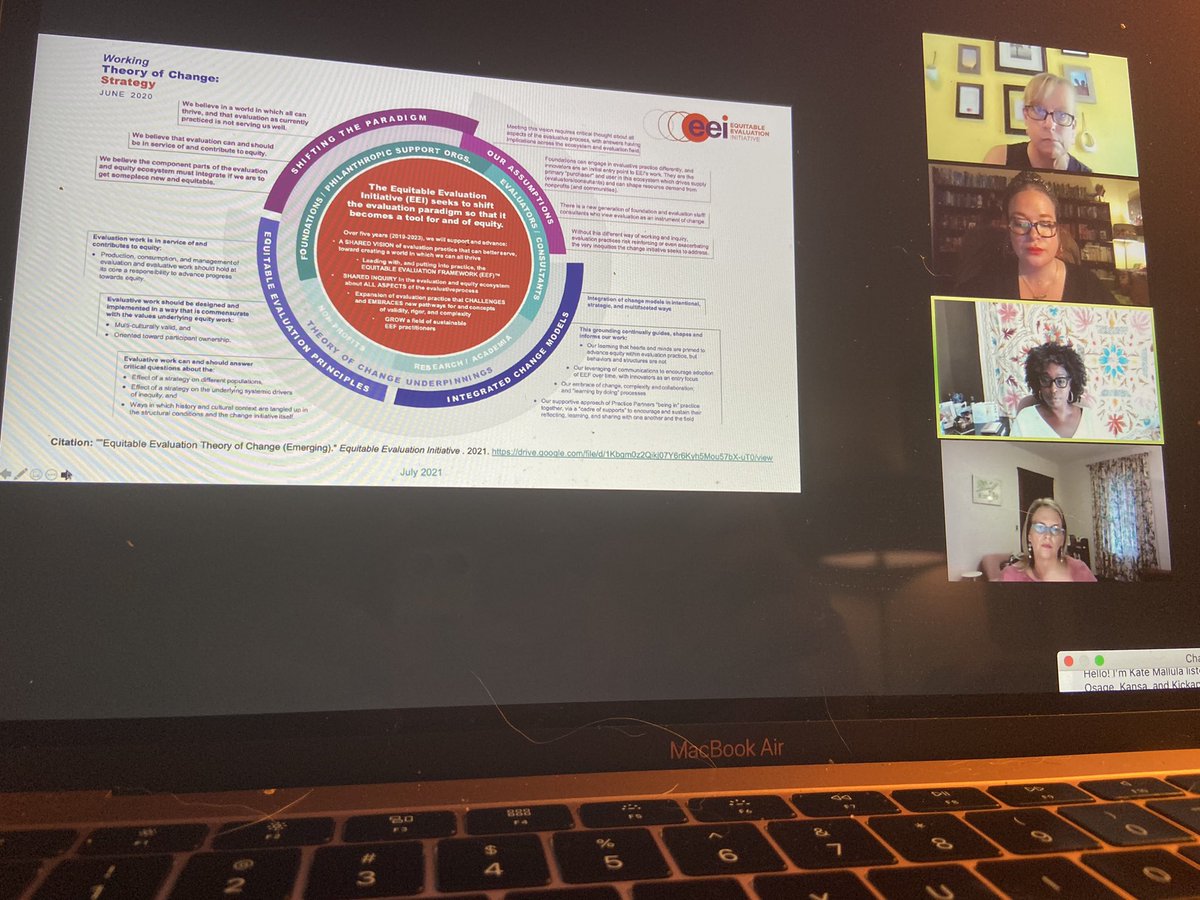 Joining us for our Curiosity Tête-à-Tête with <a href="/mac_ri/">มัจรินทร์ บุญโยธา</a> + <a href="/jdeancoffey/">Jara Dean-Coffey (she/her/hers)</a> as we chat about what is emerging as folks work towards adoption of the Equitable Evaluation Framework™? Let us know whats surfacing with #EEFramework + <a href="/equitableeval/">Equitable Evaluation Initiative</a>!