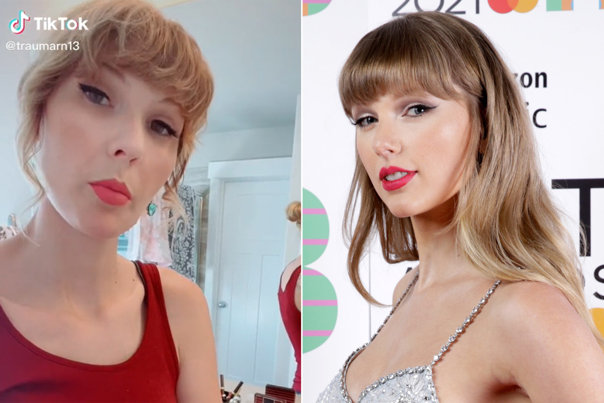 Fans can’t shake it off Uncanny Taylor Swift lookalike goes viral