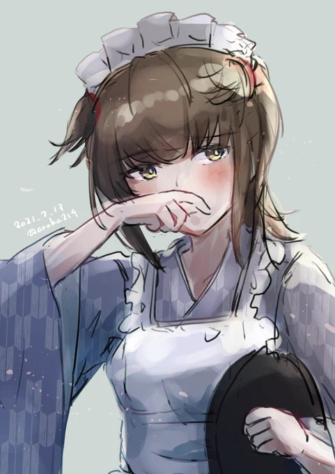 初月
#艦これ版深夜の真剣お絵描き60分一本勝負    
#艦これ版真剣お絵描き60分一本勝負_20210713 
