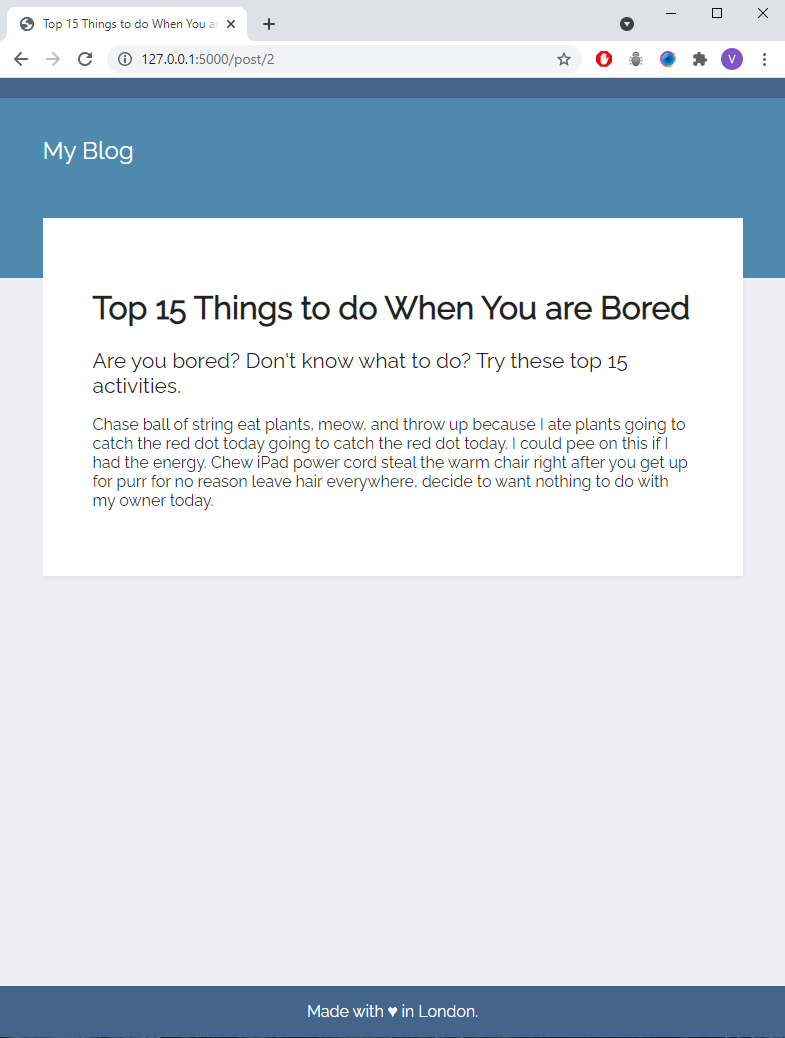Vlada_Babich's tweet photo. Day 57 is completed.
Blog website is done📝

#100DaysOfCode
#pythonlearning https://t.co/wGo8TifSAH