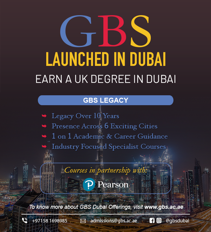 Opening the Doors for Global Education and Career. Global Banking School now in Dubai !! Global Banking School UK (GBS UK) is now launched in Dubai. Start your course in Dubai and complete it in the UK. Team GBS Dubai! Call us @ +971581698985 WhatsApp:...