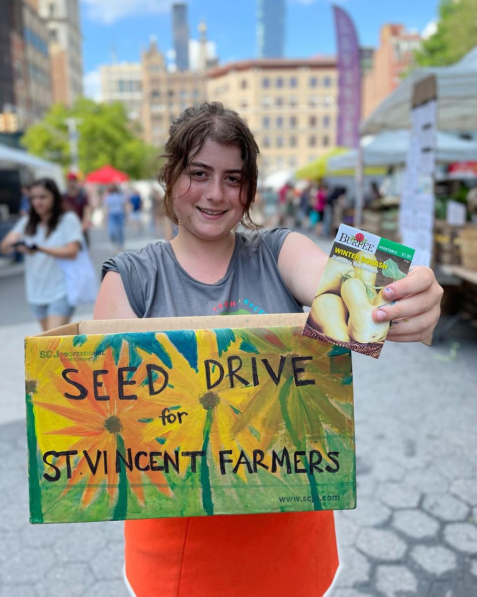 GrowNYC's tweet photo. We’ve extended our seed drive! For the rest of this month, we are collecting seeds for farmers in St. Vincent &amp; the Grenadines who were severely impacted by the recent volcanic eruptions at La Soufrière. https://t.co/LDrBY6HxJA