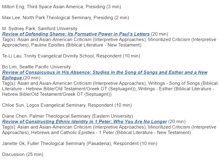 Max Lee Glad 2see The Ibraabi Session Listed In The Sblaar21 Annual Mtg Program 3 Fantastic Bks By Prof S Te Li Lau Chloe Sun Janette Ok W 3 Fantastic Reviews By Max Lee Glad 2see The Ibraabi Session Listed In The Sblaar21 Annual Mtg Program 3 Fantastic Bks By Prof S Te Li Lau Chloe Sun Janette Ok W 3 Fantastic Reviews By