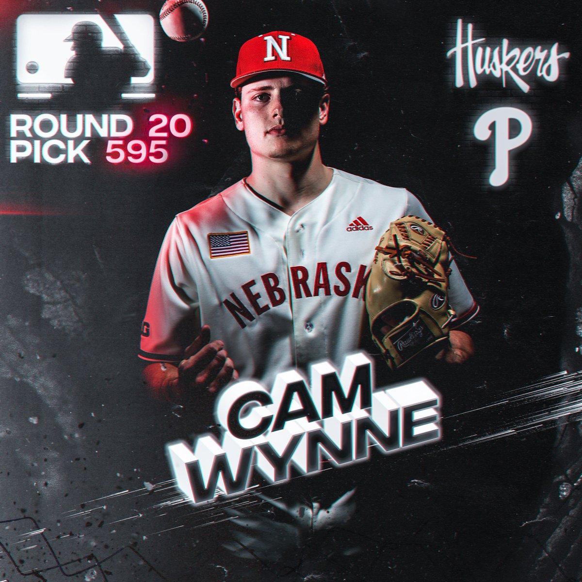 We got another #Homegrown Big Red Big Leaguer.

The Phillies have selected <a href="/CamWynne5/">Cam Wynne</a> in the 20th round of the draft. ⚡️