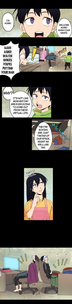 I noticed some creators were doing traditional paneling -> vertical webcomic formatting so I wanted to try it too 😁 This was done quick so it's not as polished but maybe for this story I'll try this approach bc I still can't get rid of my wish to hold a physical book 