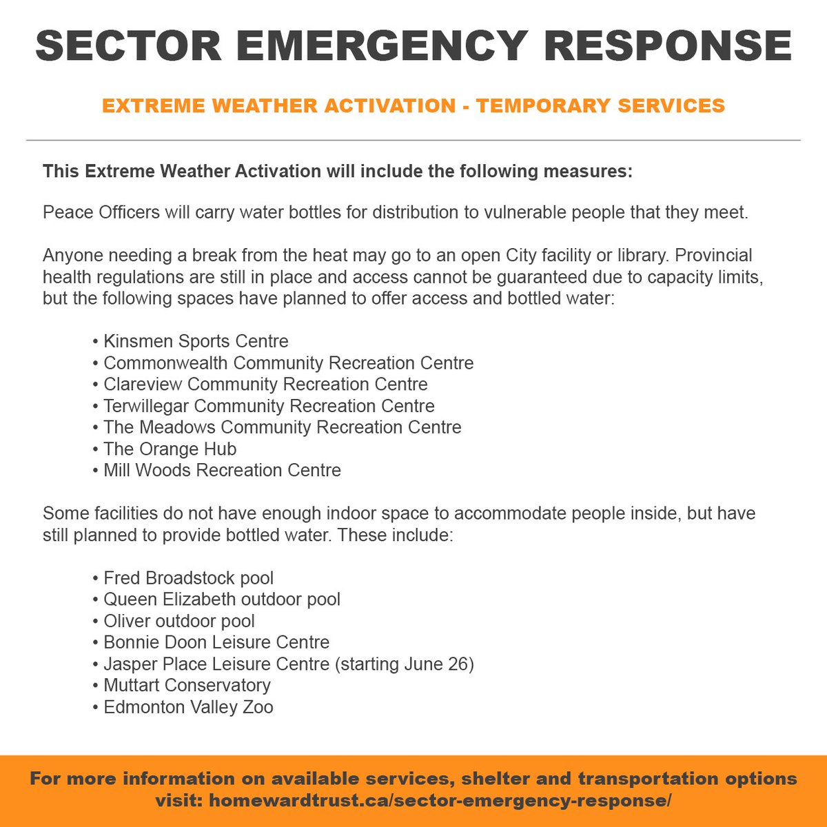 ChristmasBureau's tweet photo. It's gonna be a hot couple of days! 

If you see someone struggling in the heat, call 211 and press 3 for the 24/7 Crisis Diversion team. If it’s an emergency, call 911.

#HeatExhaustion #HeatStroke #ExtremeWeather #HelpingOurNeighbours https://t.co/adnBEIrlpz