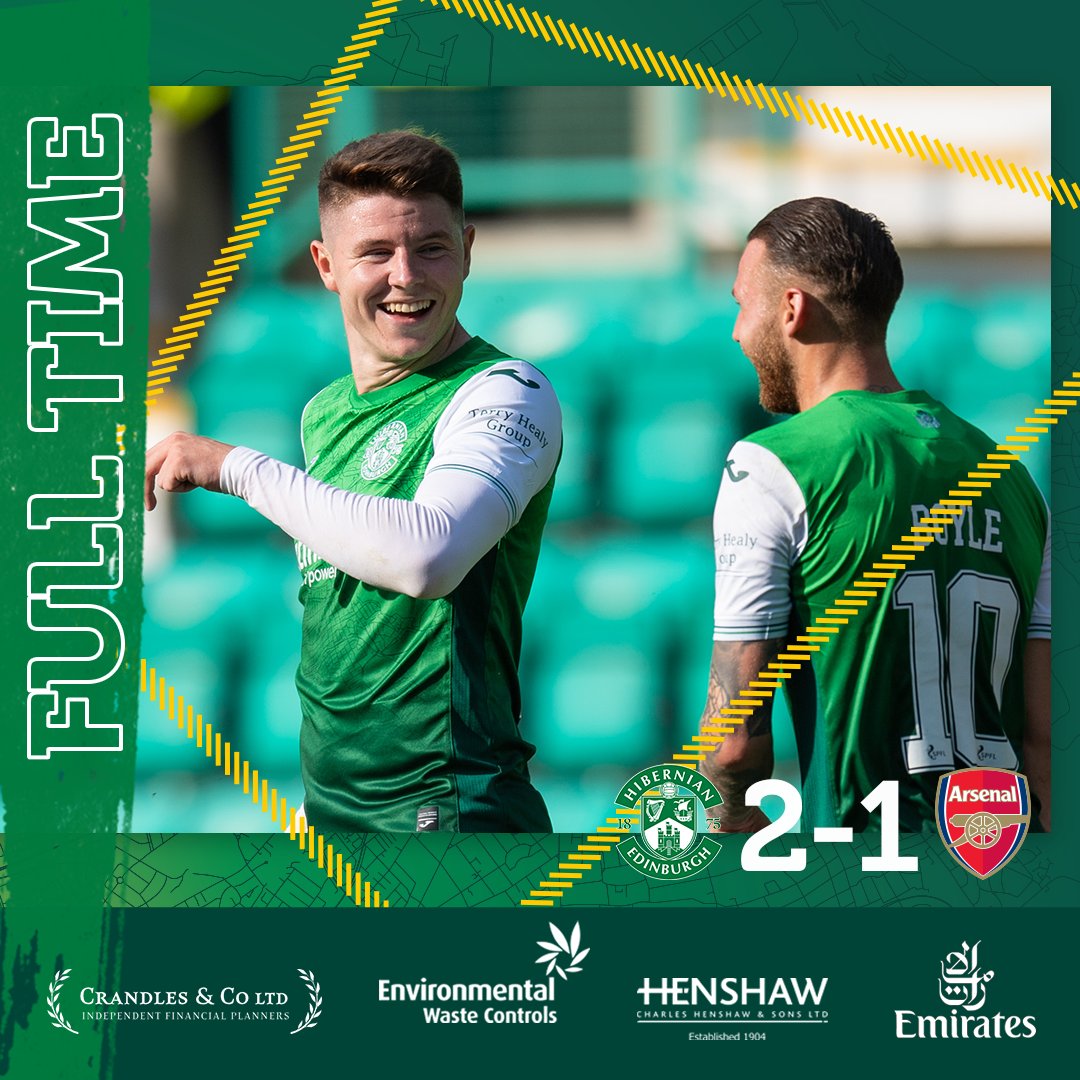 An impressive pre-season win from the Hibees 🟢⚪️