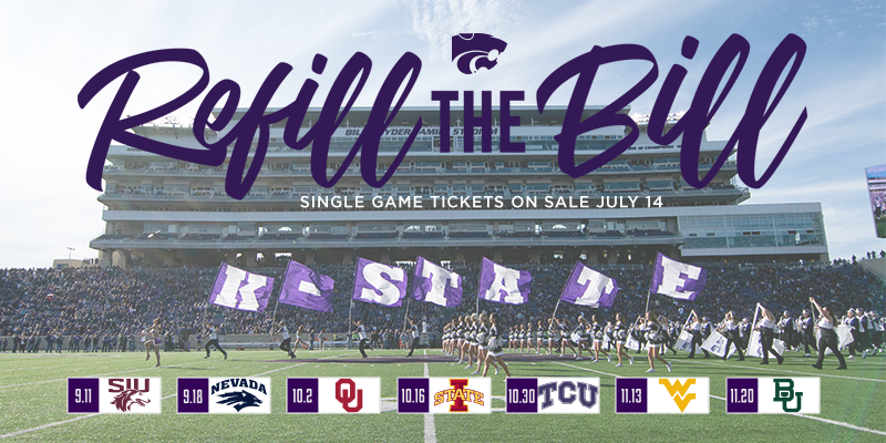 Tailgating is back, the stadium is at full capacity, and we are ready to Refill The Bill! 🏟

🏈 Single game tickets are on sale tomorrow at 8:30am CT > k-st.at/33x7HUH

<a href="/KStateFB/">K-State Football</a> ⚒ #RefillTheBill