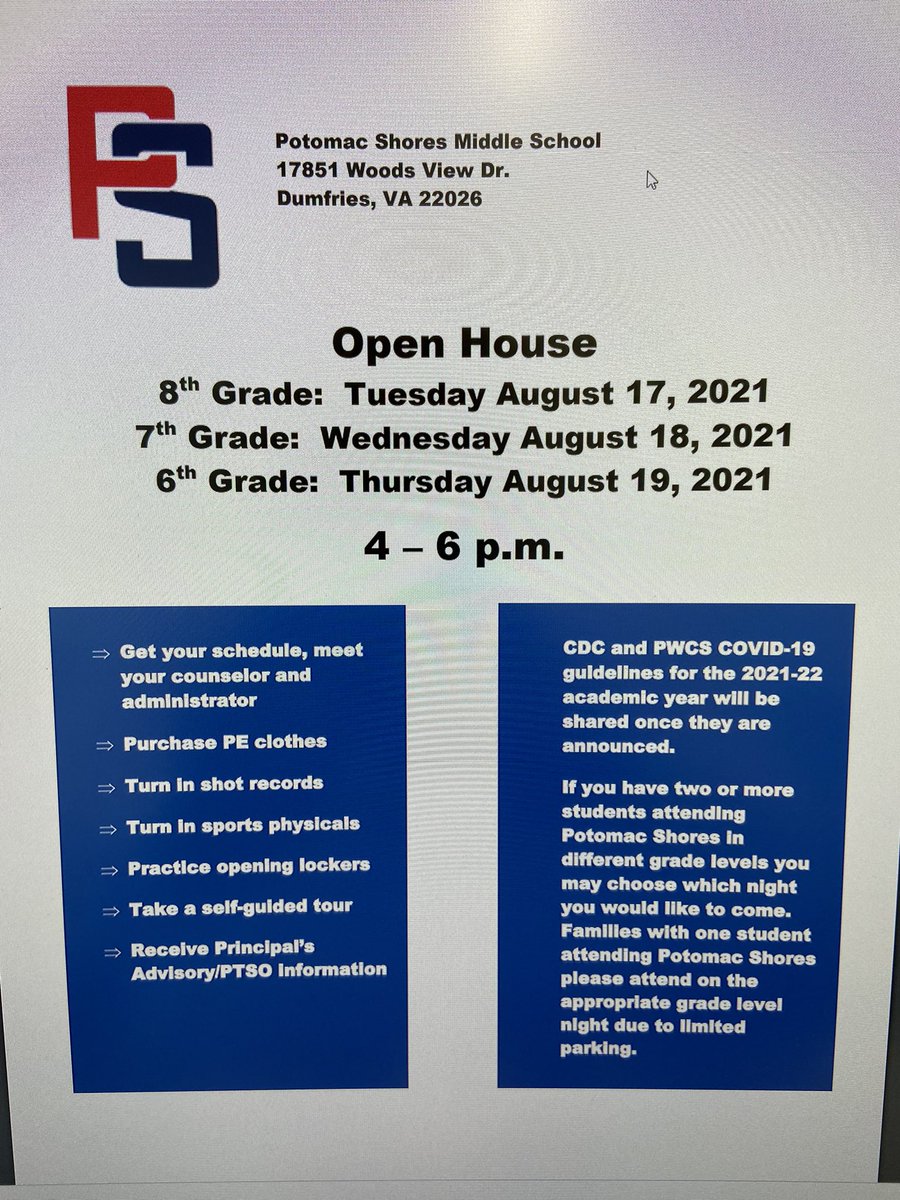 Potomac Shores Middle School tweet media