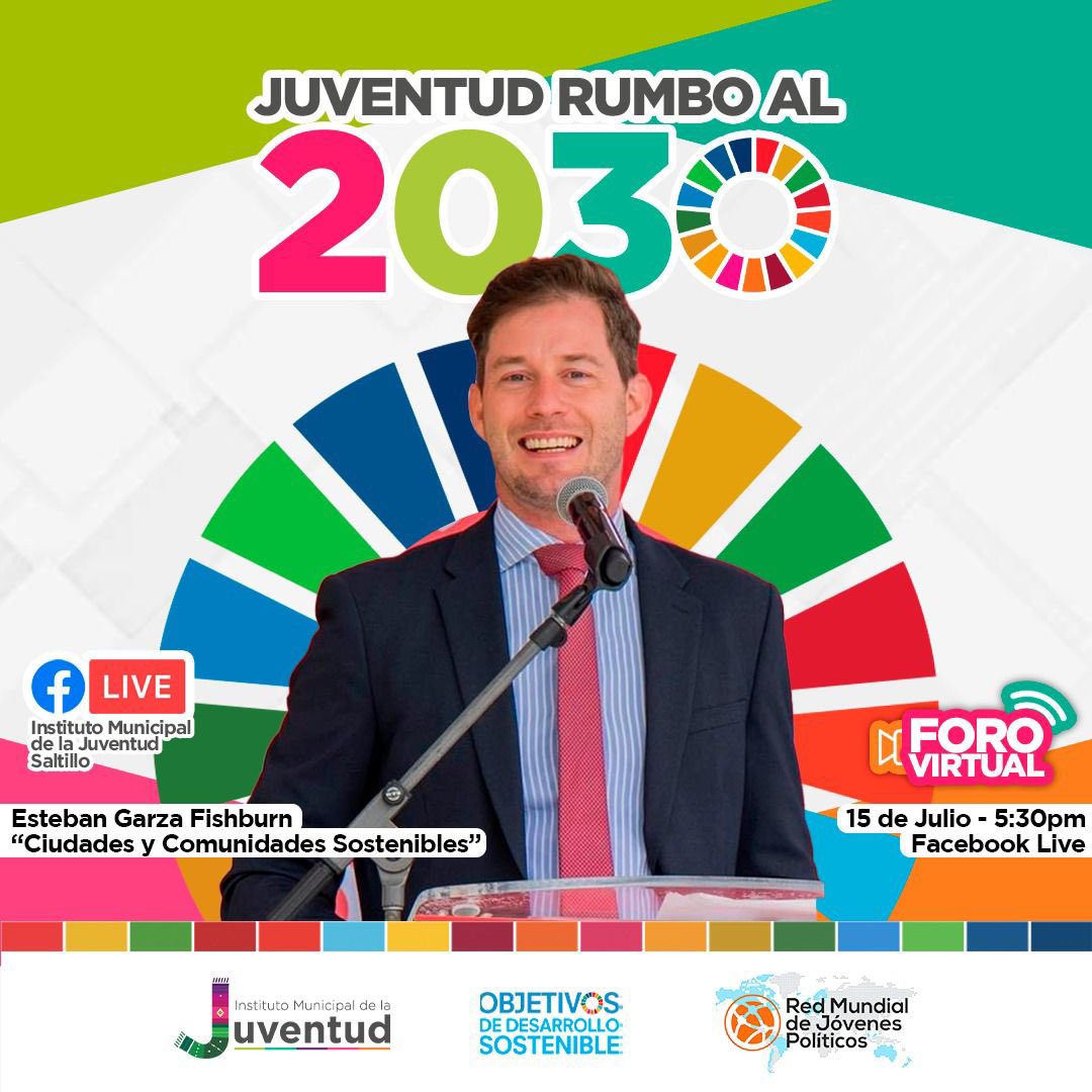 Juventud_Salt's tweet photo. 📣📣Te presentamos a nuestro Primer invitado dentro del panel del foro virtual:
“Juventud Rumbo al 2030” 💻👨🏻‍💻

🟢Esteban Garza Fishburn, nos platicará de como conseguir que las ciudades y los asentamientos humanos sean inclusivos, seguros, resilientes y sostenibles. https://t.co/8SEk6iVFWI