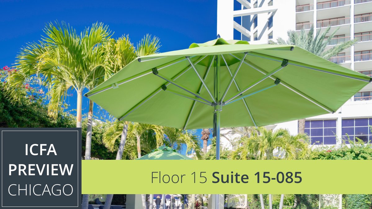 FrankfordShade's tweet photo. Experience our exceptional shade products one week from today on Floor 15 Suite 15-085 in Chicago! βοΈ #icfapreviewshow
#FrankfordShade #exceptionalshade #umbrellas #backyard #patio #outdoorliving #retailers #icfa #theMART #chicago #chicagoliving #savethedate #shadesolution https://t.co/R4atLStvD9
