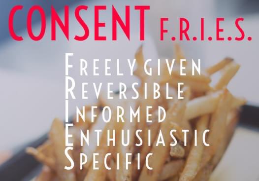 ACT_Program's tweet image. Happy National French Fry Day 🍟🤤 

We love F.R.I.E.S. at ACT. It&apos;s our favorite acronym used to explain consent!