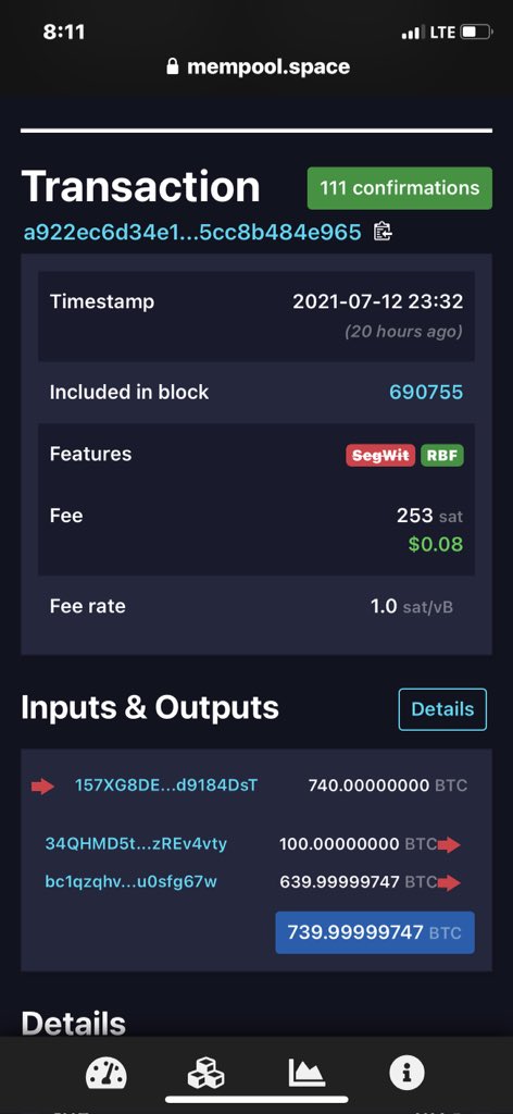MikybullCrypto's tweet photo. 791 #bitcoin  just moved for the first time in over 9 years.

That means someone has held on to these #bitcoin  since 2012, while their value went from $4,000 to $25 million. HODLING pays off, literally.

https://t.co/fUE6SoSK7F… https://t.co/XSLys3jbbT