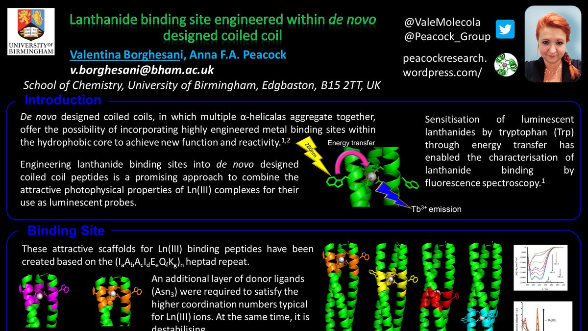 Happy to share my #ISMSCPoster! This is our group work developing de novo designed metalloproteins. I hope I transfer to you why this proteins excite me so much! All questions and comments welcome!@ismsc2021  #ISMSCPoster #poster87