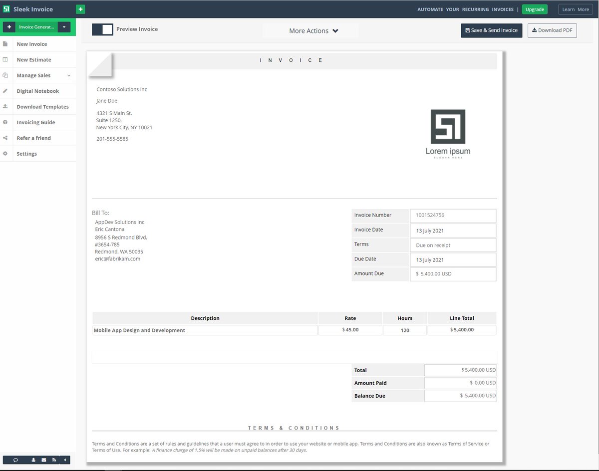Sleek Invoice tweet media