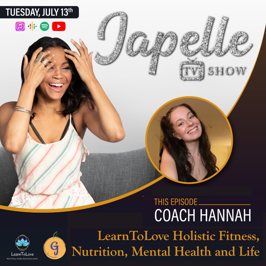 Ep 13 Available today at 1:30 pm 

Coach Hannah the owner of @LearntoLoveHolistics LLC and _groovyjuice

spiritual bath kits, &amp; more japelle.com

youtube.com/channel/UClD1C…

kite.link/JapelleTvShow
.
.
#business #entrepreneurship #spirituality #sex #Love #relationships