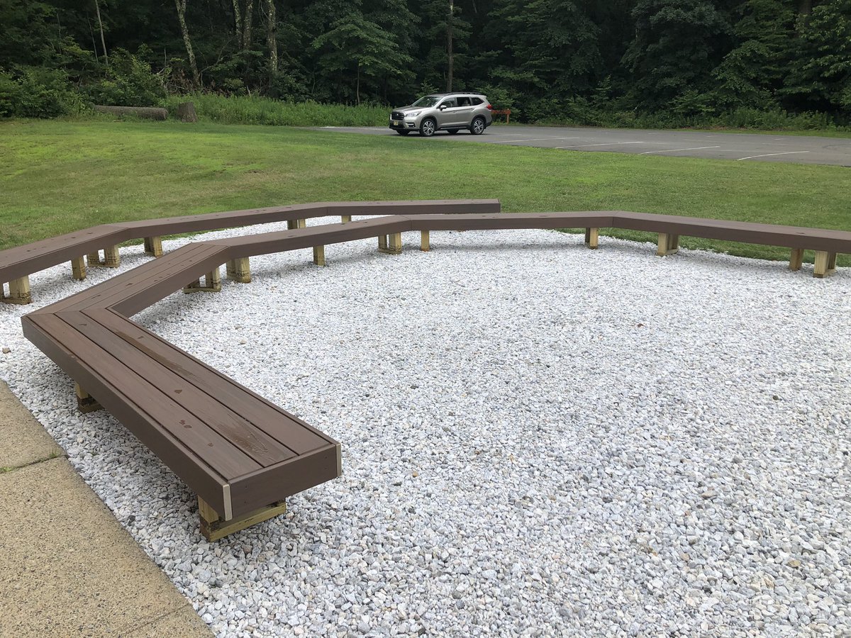 Maple Road’s new outdoor classroom is almost complete! It is  part of an Eagle Scout project from a WMTHS Class of 21 Grad, Sean Partington. Go Mustangs! Go Highlanders! @WestMilfordSupt <a href="/WMTHSPrincipal/">WMTHS Principal</a>