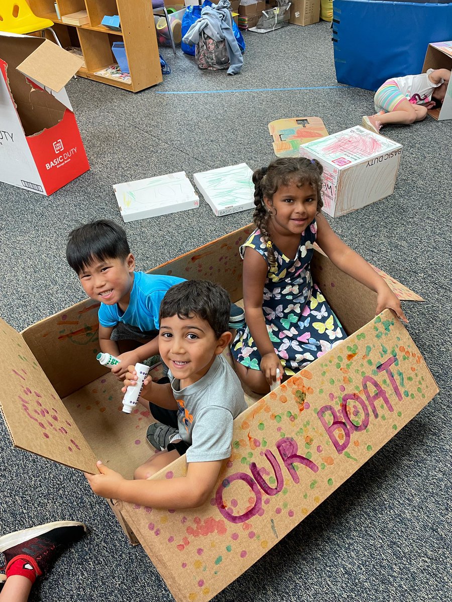 LastellaStacey's tweet photo. Climbing 🧗 into week 3 & rainy day schedules ☔️ @FHFYMCA Summer Camp #RecycledFun @ymcaGMC https://t.co/yTuP3AAwbZ